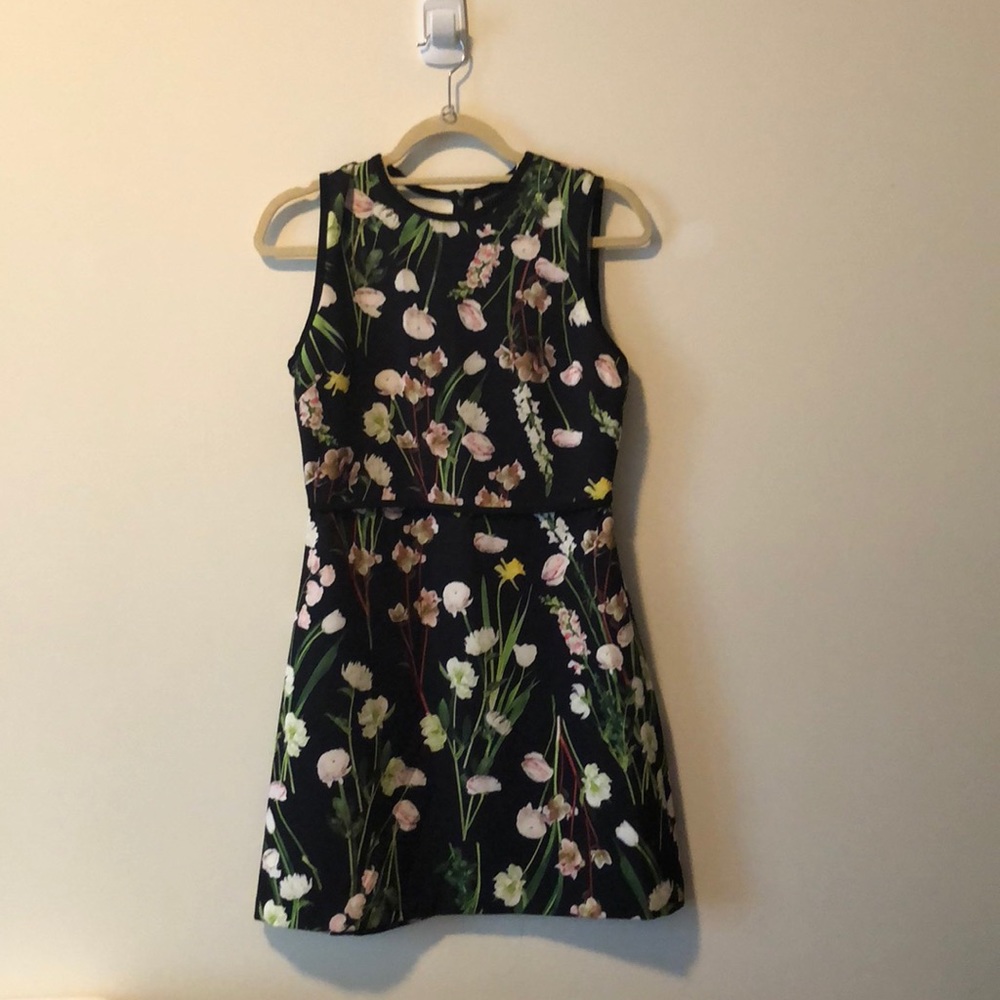 Victoria Beckham floral shift dress